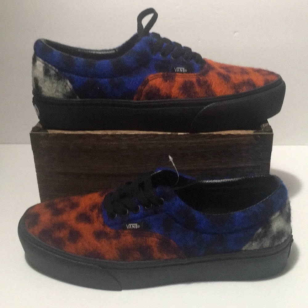 Vans New Era Platform Mix Leopard Mens Shoes Sz 10